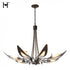 Hubbardton Forge Parasol 7 Light Chandelier in Bronze Finish Model: 101320-SKT-05-BB0823