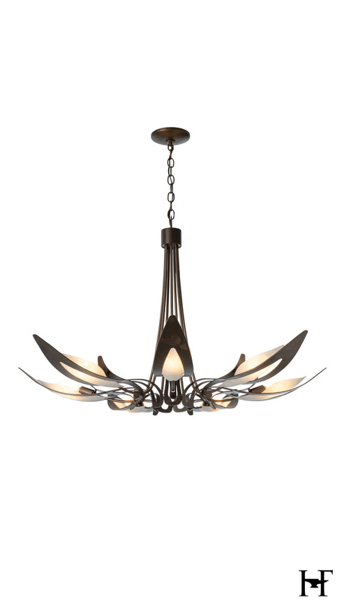 Hubbardton Forge Parasol 7 Light Chandelier in Bronze Finish Model: 101320-SKT-05-BB0823
