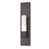 Hubbardton Forge Pillar 1 Light Sconce Model: 204420-SKT-03-GG0392