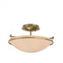 Hubbardton Forge Plain Small Semi Flush Model: 124302-SKT-86-GG0047