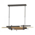 Hubbardton Forge Planar LED Pendant With Accent Model: 139721-LED-STND-10-84