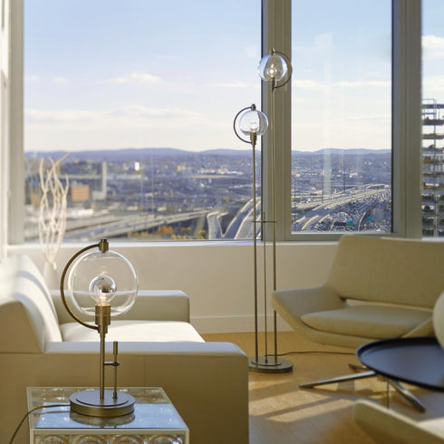 Hubbardton Forge Pluto Floor Lamp Model: 242210-SKT-05-GG0436
