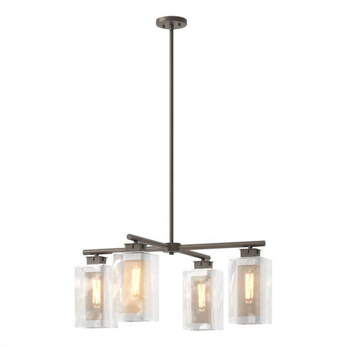 Hubbardton Forge Polaris Outdoor 4 Light Pendant in Coastal Oil Rubbed Bronze Finish Model: 364213-SKT-MULT-14-72-ZM0093