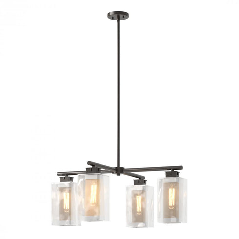 Hubbardton Forge Polaris Outdoor 4 Light Pendant in Coastal Oil Rubbed Bronze Finish Model: 364213-SKT-MULT-14-72-ZM0093