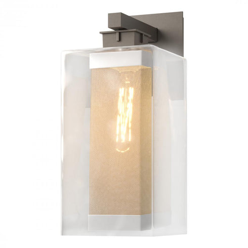Hubbardton Forge Polaris Outdoor Large Sconce in Coastal Oil Rubbed Bronze Finish Model: 304854-SKT-14-72-ZM0707