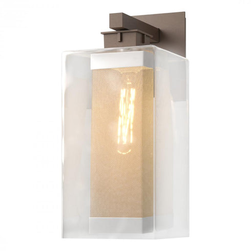 Hubbardton Forge Polaris Outdoor Large Sconce in Coastal Oil Rubbed Bronze Finish Model: 304854-SKT-14-72-ZM0707