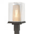 Hubbardton Forge Polaris Outdoor Post Light in Coastal Oil Rubbed Bronze Finish Model: 344850-SKT-14-72-ZM0084