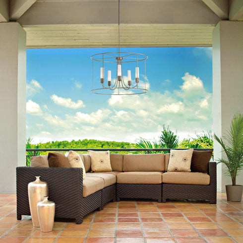 Hubbardton Forge Portico Drum Outdoor Pendant Model: 362010-SKT-STND-10-GG0392
