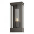 Hubbardton Forge Portico Small Outdoor Sconce in Coastal Oil Rubbed Bronze Finish Model: 304320-SKT-14-GG0392
