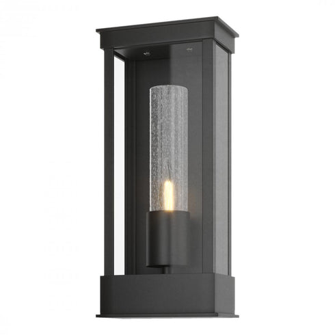 Hubbardton Forge Portico Small Outdoor Sconce in Coastal Oil Rubbed Bronze Finish Model: 304320-SKT-14-GG0392