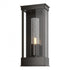 Hubbardton Forge Portico Small Outdoor Sconce in Coastal Oil Rubbed Bronze Finish Model: 304320-SKT-14-GG0392