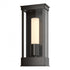 Hubbardton Forge Portico Small Outdoor Sconce in Coastal Oil Rubbed Bronze Finish Model: 304320-SKT-14-GG0392
