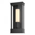 Hubbardton Forge Portico Small Outdoor Sconce in Coastal Oil Rubbed Bronze Finish Model: 304320-SKT-14-GG0392