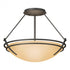 Hubbardton Forge Presidio Tryne Semi Flush Model: 124422-SKT-82-GG0047