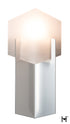 Hubbardton Forge Prisma 1 Light Bath Sconce in Sterling Finish Model: 201355-SKT-85