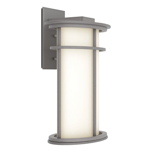 Hubbardton Forge Province Large Outdoor Sconce in Coastal Oil Rubbed Bronze Finish Model: 305655-SKT-14-GG0387