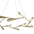 Hubbardton Forge Quill Large LED Pendant in Soft Gold Finish Model: 135005-LED-STND-84-84