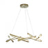 Hubbardton Forge Quill Large LED Pendant in Soft Gold Finish Model: 135005-LED-STND-84-84