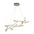 Hubbardton Forge Quill Large LED Pendant in Soft Gold Finish Model: 135005-LED-STND-84-84