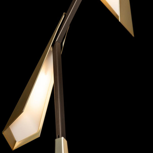 Hubbardton Forge Quill LED Pendant in Dark Smoke Finish Model: 135001-LED-STND-07-86