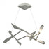 Hubbardton Forge Quill LED Pendant in Sterling Finish Model: 135003-LED-STND-85-85