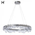 Hubbardton Forge Riverbed Circular LED Pendant in Sterling Finish Model: 139982-LED-STND-85-ZM0846