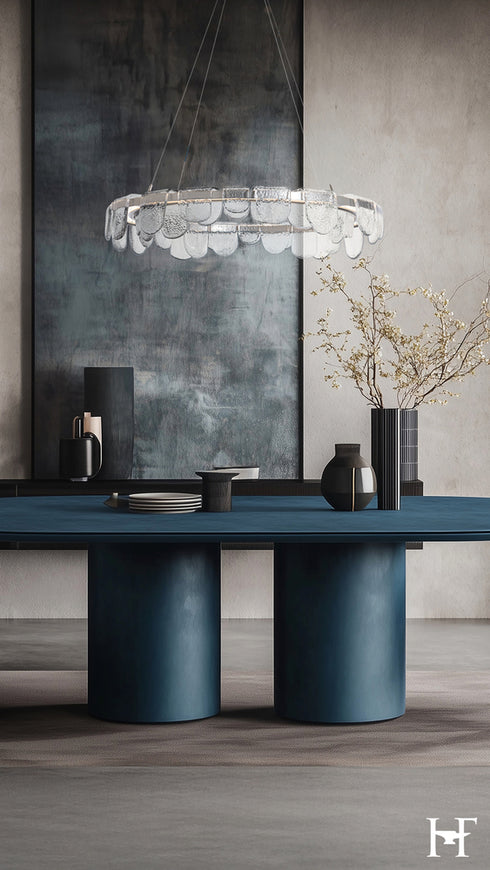 Hubbardton Forge Riverbed Circular LED Pendant in Sterling Finish Model: 139982-LED-STND-85-ZM0846