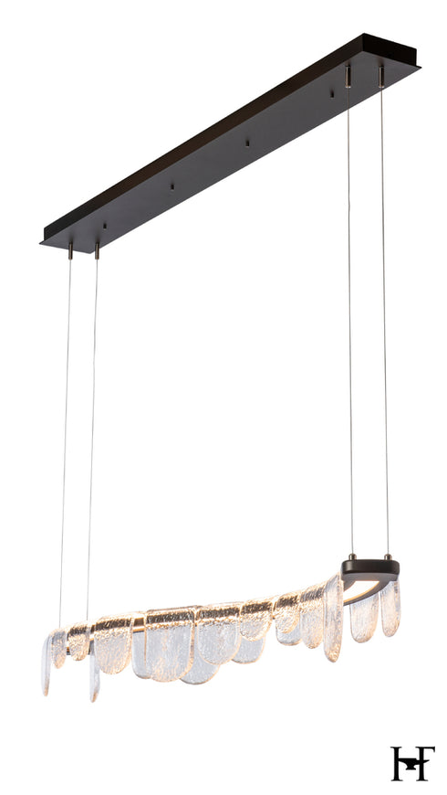 Hubbardton Forge Riverbed LED Pendant in Oil Rubbed Bronze Finish Model: 139980-LED-STND-14-ZM0846