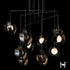 Hubbardton Forge Riza 10 Light Mobile Pendant ink Finish Model: 131158-SKT-STND-89-GG0711