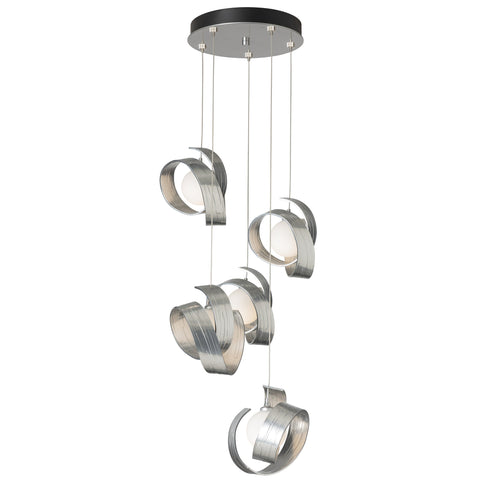 Hubbardton Forge Riza 5 Light Pendant Model: 131129-SKT-STND-02-GG0711