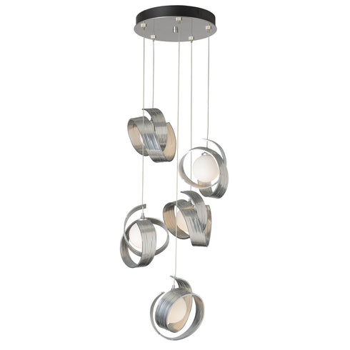 Hubbardton Forge Riza 5 Light Pendant Model: 131129-SKT-STND-14-GG0711