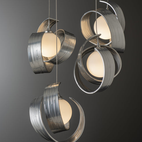 Hubbardton Forge Riza 5 Light Pendant Model: 131129-SKT-STND-14-GG0711