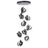 Hubbardton Forge Riza 9 Light Pendant Model: 131099-SKT-LONG-14-GG0711