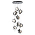 Hubbardton Forge Riza 9 Light Pendant Model: 131099-SKT-LONG-14-GG0711