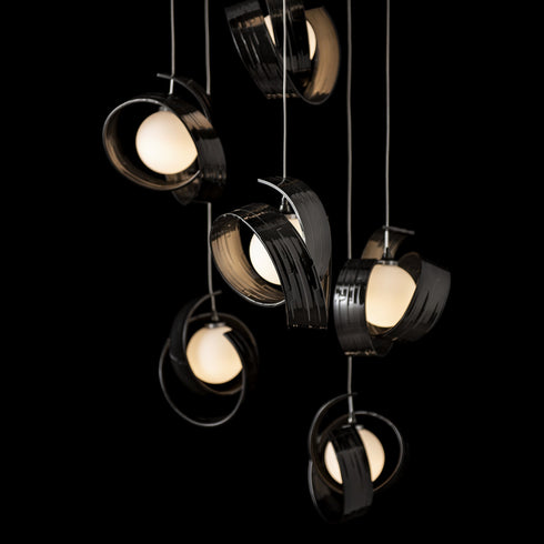 Hubbardton Forge Riza 9 Light Pendant Model: 131099-SKT-STND-10-GG0711