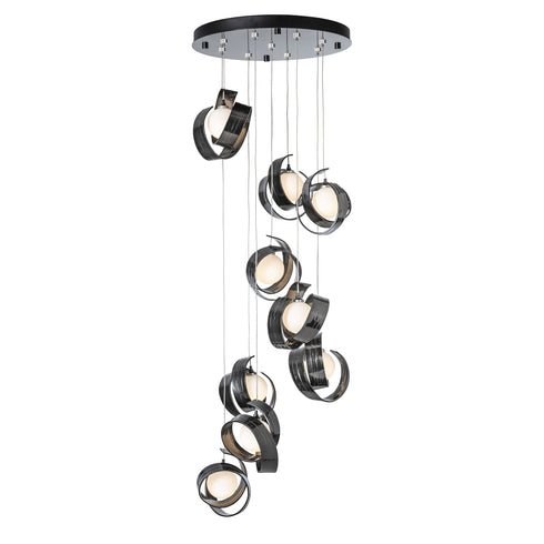 Hubbardton Forge Riza 9 Light Pendant Model: 131099-SKT-STND-10-GG0711
