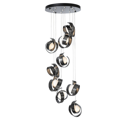 Hubbardton Forge Riza 9 Light Pendant Model: 131099-SKT-STND-10-GG0711