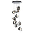 Hubbardton Forge Riza 9 Light Pendant Model: 131099-SKT-STND-10-GG0711