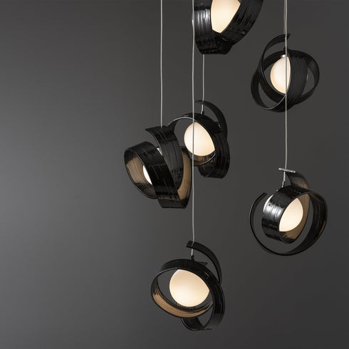 Hubbardton Forge Riza 9 Light Pendant Model: 131099-SKT-STND-10-GG0711