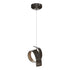 Hubbardton Forge Riza Low Voltage Mini Pendant in White Finish Model: 161186-SKT-STND-02-GG0711