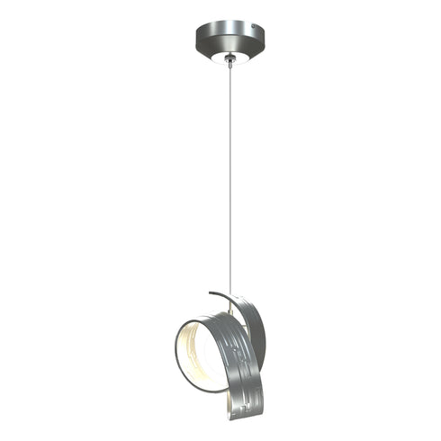 Hubbardton Forge Riza Low Voltage Mini Pendant in White Finish Model: 161186-SKT-STND-02-GG0711