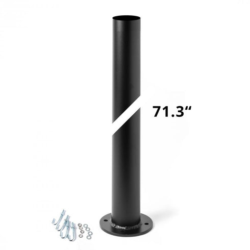 Hubbardton Forge Round Post Round Outdoor Post in Coastal Dark Smoke Finish Model: 390271-77