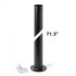 Hubbardton Forge Round Post Round Outdoor Post in Coastal Dark Smoke Finish Model: 390271-77