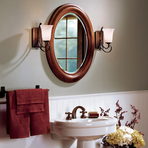 Hubbardton Forge Scroll Sconce in Bronze Finish Model: 204531-SKT-05-GG0035