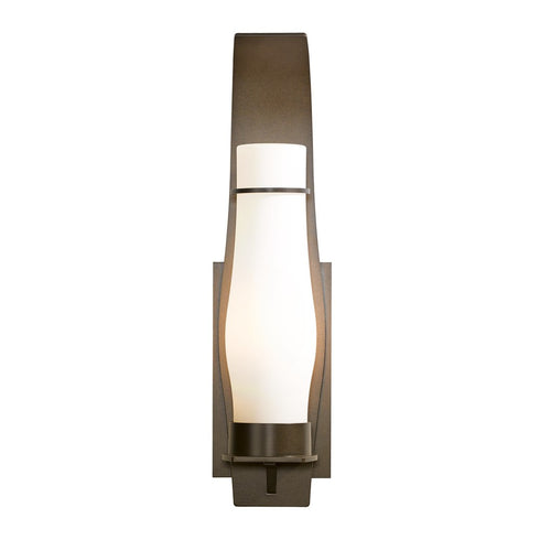 Hubbardton Forge Sea Coast Large Outdoor Sconce in Coastal Oil Rubbed Bronze Finish Model: 304220-SKT-14-GG0163