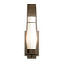Hubbardton Forge Sea Coast Large Outdoor Sconce in Coastal Oil Rubbed Bronze Finish Model: 304220-SKT-14-GG0163