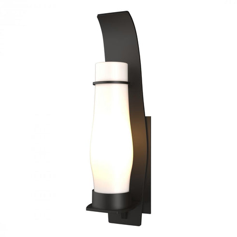 Hubbardton Forge Sea Coast Large Outdoor Sconce in Coastal Oil Rubbed Bronze Finish Model: 304220-SKT-14-GG0163