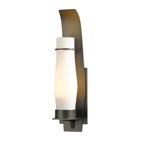 Hubbardton Forge Sea Coast Outdoor Sconce in Coastal Oil Rubbed Bronze Finish Model: 304215-SKT-14-GG0157
