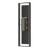 Hubbardton Forge Shadow Box Extra Tall Sconce in Coastal Oil Rubbed Bronze Finish Model: 302608-SKT-14-14-ZM0736
