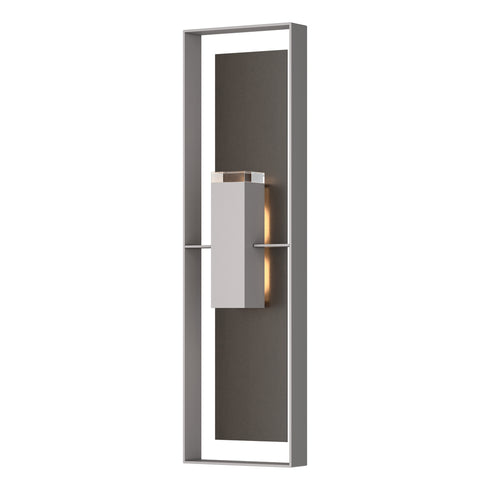 Hubbardton Forge Shadow Box Extra Tall Sconce in Coastal Oil Rubbed Bronze Finish Model: 302608-SKT-14-14-ZM0736